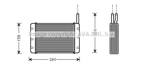 FD6131 AVA+QUALITY+COOLING Heat Exchanger, interior heating