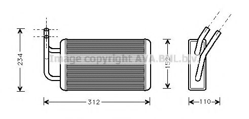 FD6215 AVA+QUALITY+COOLING Heat Exchanger, interior heating