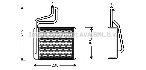 FD6286 AVA+QUALITY+COOLING Heat Exchanger, interior heating