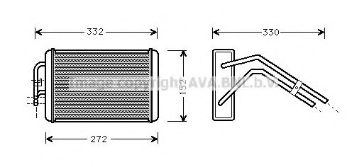 FD6291 AVA+QUALITY+COOLING Heat Exchanger, interior heating