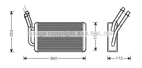 FD6316 AVA+QUALITY+COOLING Heat Exchanger, interior heating