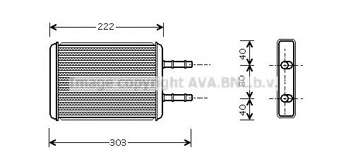 FD6355 AVA+QUALITY+COOLING Heat Exchanger, interior heating