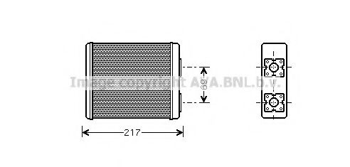 FD6362 AVA+QUALITY+COOLING Heat Exchanger, interior heating