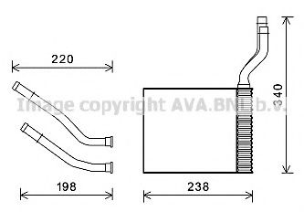FD6464 AVA+QUALITY+COOLING Heat Exchanger, interior heating