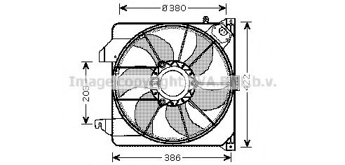 FD7538 AVA+QUALITY+COOLING Cooling System Fan, radiator