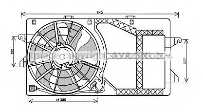 FD7547 AVA+QUALITY+COOLING Cooling System Fan, radiator