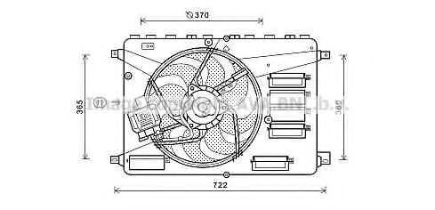 FD7554 AVA+QUALITY+COOLING Fan, radiator
