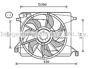 FD7560 AVA+QUALITY+COOLING Cooling System Fan, radiator