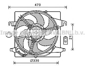 FD7567 AVA+QUALITY+COOLING Cooling System Fan, radiator