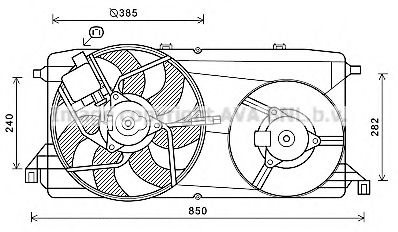 FD7580 AVA+QUALITY+COOLING Fan, radiator