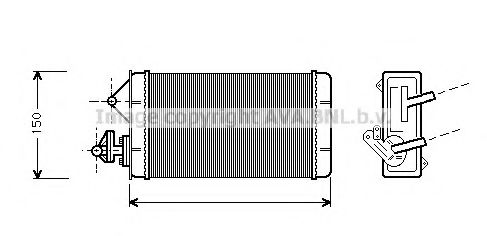 FT6087 AVA+QUALITY+COOLING Heat Exchanger, interior heating