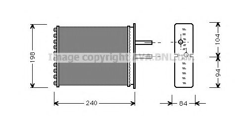 FT6193 AVA+QUALITY+COOLING Heat Exchanger, interior heating