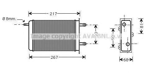 FT6221 AVA+QUALITY+COOLING Heat Exchanger, interior heating