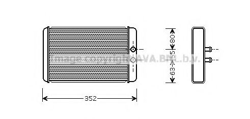FT6265 AVA+QUALITY+COOLING Heat Exchanger, interior heating
