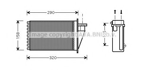FT6266 AVA+QUALITY+COOLING Heat Exchanger, interior heating