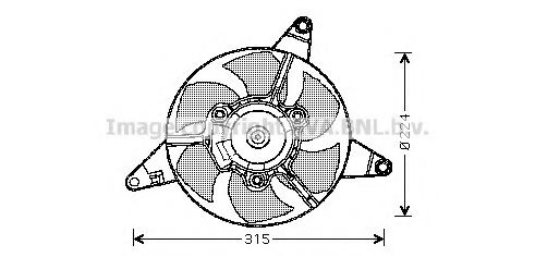 FT7283 AVA+QUALITY+COOLING Fan, radiator