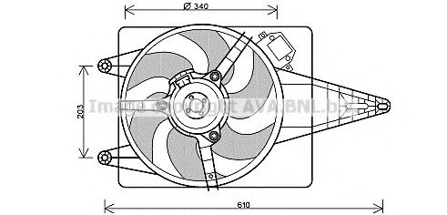 FT7546 AVA+QUALITY+COOLING Cooling System Fan, radiator