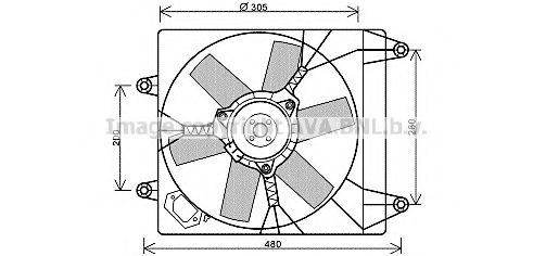 FT7552 AVA+QUALITY+COOLING Cooling System Fan, radiator
