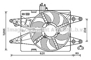 FT7557 AVA+QUALITY+COOLING Fan, radiator