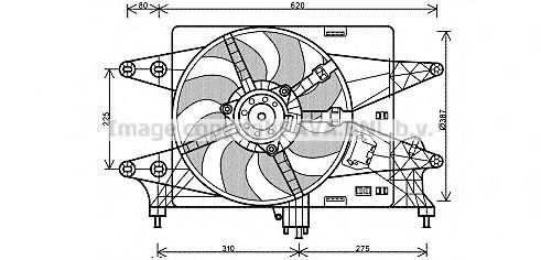 FT7559 AVA+QUALITY+COOLING Fan, radiator