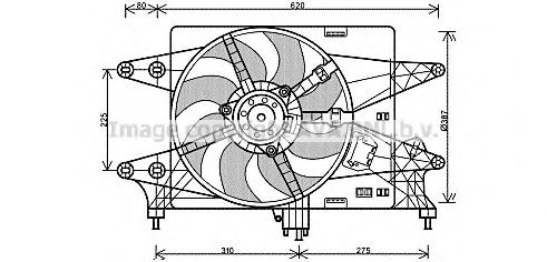 FT7560 AVA+QUALITY+COOLING Cooling System Fan, radiator