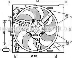 FT7564 AVA+QUALITY+COOLING Cooling System Fan, radiator