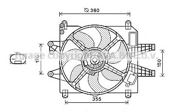 FT7576 AVA+QUALITY+COOLING Fan, radiator