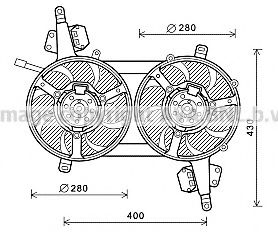 FT7581 AVA+QUALITY+COOLING Cooling System Fan, radiator