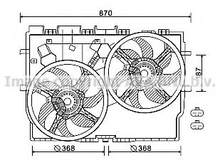 FT7583 AVA+QUALITY+COOLING Cooling System Fan, radiator