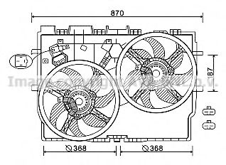 FT7585 AVA+QUALITY+COOLING Fan, radiator