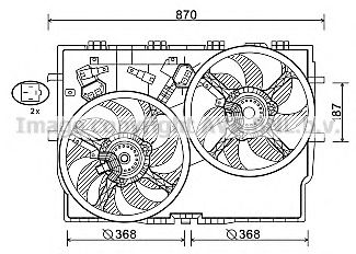 FT7588 AVA+QUALITY+COOLING Fan, radiator
