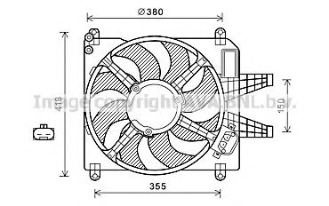 FT7589 AVA+QUALITY+COOLING Fan, radiator