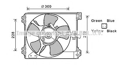 FT7591 AVA+QUALITY+COOLING Fan, radiator
