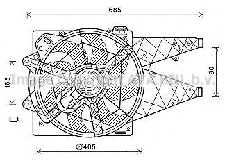 FT7595 AVA+QUALITY+COOLING Cooling System Fan, radiator