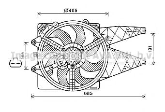 FT7603 AVA+QUALITY+COOLING Fan, radiator