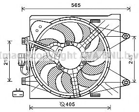 FT7604 AVA+QUALITY+COOLING Cooling System Fan, radiator
