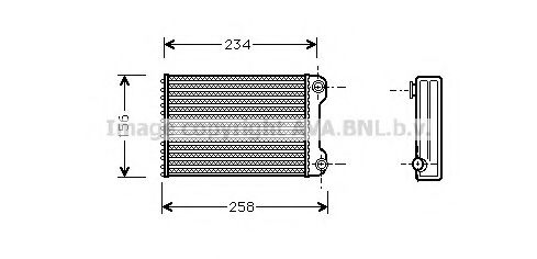 FTA6242 AVA+QUALITY+COOLING Heat Exchanger, interior heating