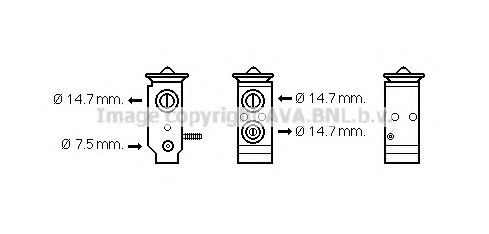HY1292 AVA+QUALITY+COOLING Air Conditioning Expansion Valve, air conditioning