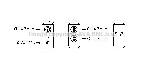 HY1294 AVA+QUALITY+COOLING Expansion Valve, air conditioning