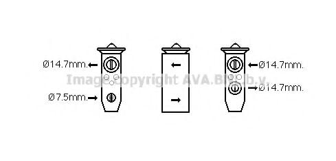 HY1336 AVA+QUALITY+COOLING Expansion Valve, air conditioning