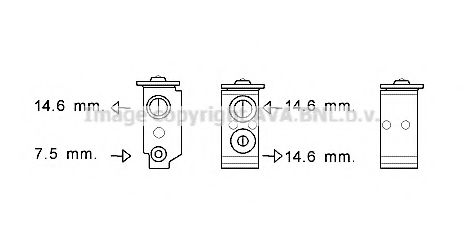 HY1363 AVA+QUALITY+COOLING Expansion Valve, air conditioning