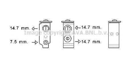 HY1385 AVA+QUALITY+COOLING Expansion Valve, air conditioning