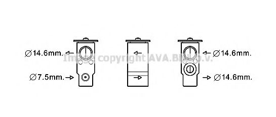 HY1397 AVA+QUALITY+COOLING Expansion Valve, air conditioning
