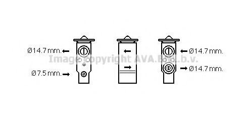 HY1417 AVA+QUALITY+COOLING Air Conditioning Expansion Valve, air conditioning