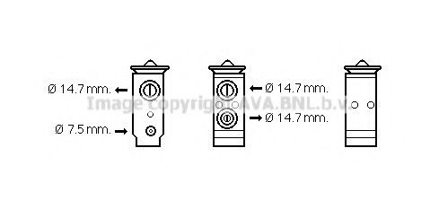 HY1441 AVA+QUALITY+COOLING Expansion Valve, air conditioning