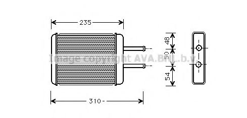 HY6069 AVA+QUALITY+COOLING Heat Exchanger, interior heating