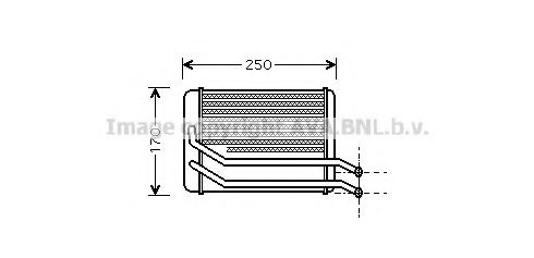 HY6118 AVA+QUALITY+COOLING Heating / Ventilation Heat Exchanger, interior heating