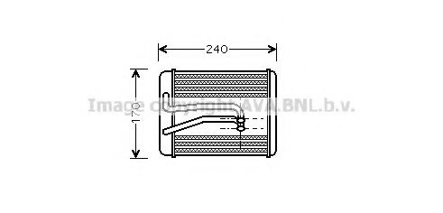 HY6119 AVA+QUALITY+COOLING Heating / Ventilation Heat Exchanger, interior heating