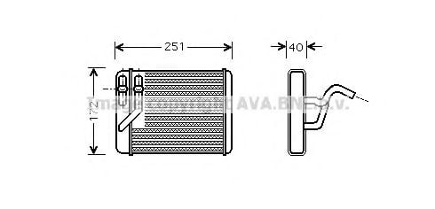 HY6120 AVA+QUALITY+COOLING Heat Exchanger, interior heating