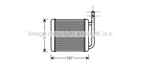 HY6136 AVA+QUALITY+COOLING Heating / Ventilation Heat Exchanger, interior heating